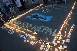 nepal candlelight vigil
