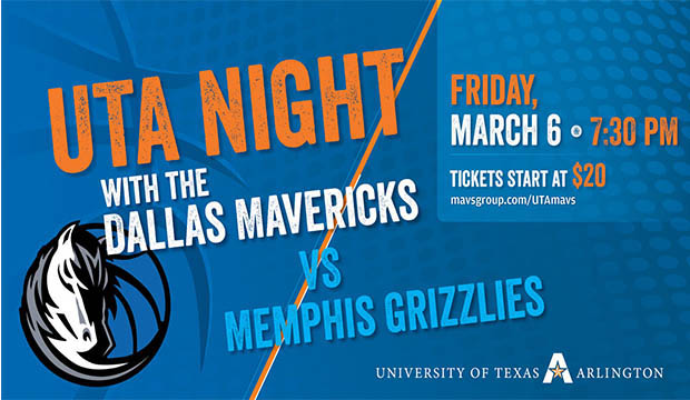 UTA Night with the Dallas Mavericks is March 6