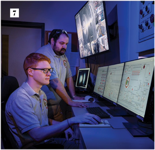 Control Room for UTA's new arc-heated, hypersonic wind tunnel