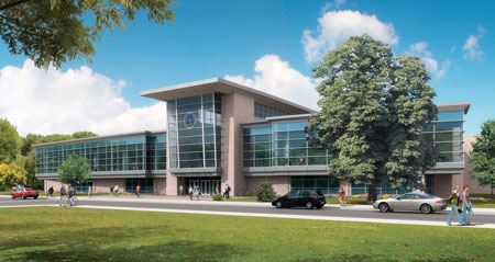 architect rendering of new activities center