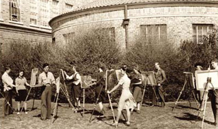 Photo of outdoor painting class